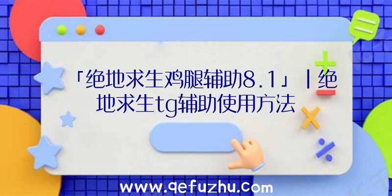 「绝地求生鸡腿辅助8.1」|绝地求生tg辅助使用方法